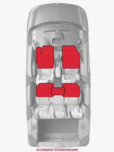 ЭВА коврики «Queen Lux» стандарт для Honda Partner (2G)