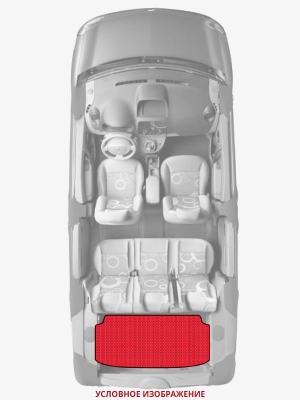 ЭВА коврики «Queen Lux» багажник для Toyota Funcargo